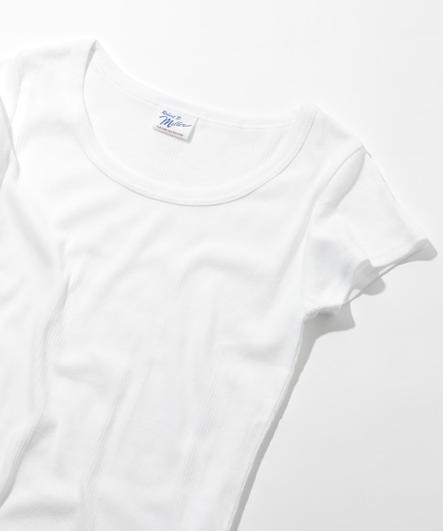 MILLER(ミラー)の「【Robert P. Miller】807C パネルリブ半袖(Tシャツ/カットソー・レディース・ブラック/その他1/グレー/その他5/その他3/その他4/ホワイト/その他2/その他6/その他7/その他9・FREE)」の2枚目の写真
