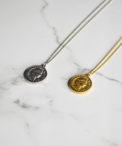 earyear】スイス 5FR コイン ペンダントネックレス（ネックレス