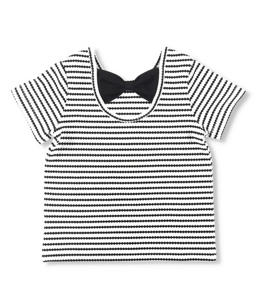 BRANSHES(ブランシェス)の「後ろリボン半袖Tシャツ(Tシャツ/カットソー・キッズ・レッド/ブラック/グリーン・100/150/130/110/120/140/90)」の16枚目の写真
