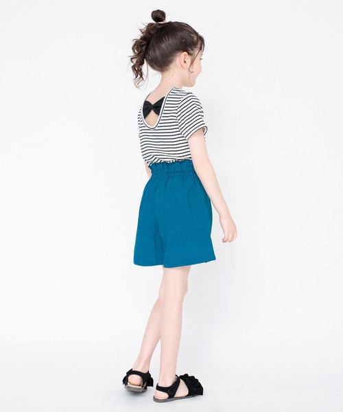 BRANSHES(ブランシェス)の「後ろリボン半袖Tシャツ(Tシャツ/カットソー・キッズ・レッド/ブラック/グリーン・100/150/130/110/120/140/90)」の17枚目の写真
