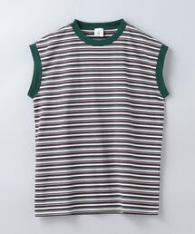 ＜6(ROKU)＞COTTON MULTI BORDER BIG T-SHIRT 6（ロク）の「＜6(ROKU)＞COTTON MULTI BORDER BIG T-SHIRT