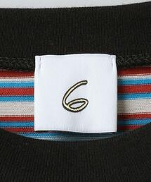 【新品・未使用】6(ROKU) cotton border no sleeve 6（ロク）の「＜6(ROKU)＞COTTON MULTI BORDER NO SLEEVE T