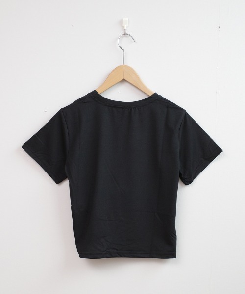 shopnikoniko(ショップニコニコ)の「バタフライ クロップド丈 Tシャツ ショート丈(Tシャツ/カットソー・レディース・ブラック/ホワイト・フリー)」の11枚目の写真