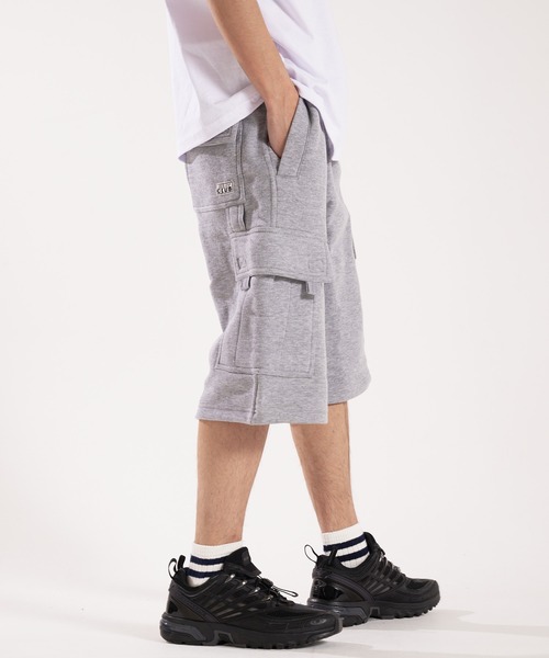 PRO CLUB （プロクラブ）の「PRO CLUB-FLEECE CARGO SHORT（その他パンツ・メンズ・グレー/ブラック・M/L/XL）」の5枚目の写真