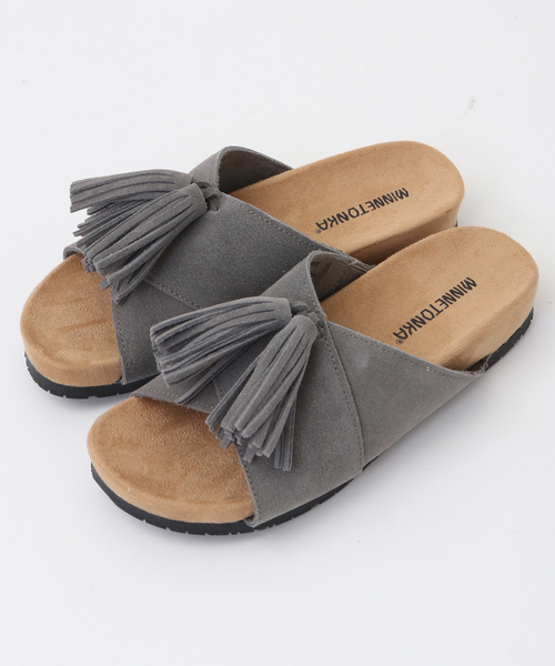 MELROSE claire（メルローズ クレール）の「【MINNETONKA MILA】（サンダル・レディース・ブラック/グレー/ベージュ・2/3/4）」の2枚目の写真