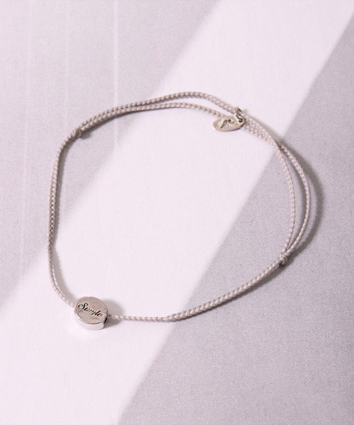 BAYBLO（ベイブロ）の「(BB)【ユニセックス】アクリルコード 編み込み メッセージ アンクレット（アンクレット・メンズ・ブラック/グリーン/グレー/オレンジ/レッド/ブラウン/ネイビー・FREE）」の9枚目の写真