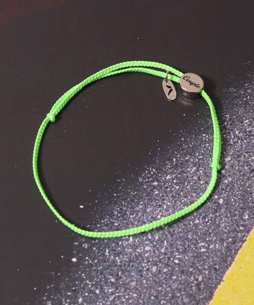 BAYBLO（ベイブロ）の「(BB)【ユニセックス】アクリルコード 編み込み メッセージ アンクレット（アンクレット・メンズ・ブラック/グリーン/グレー/オレンジ/レッド/ブラウン/ネイビー・FREE）」の11枚目の写真