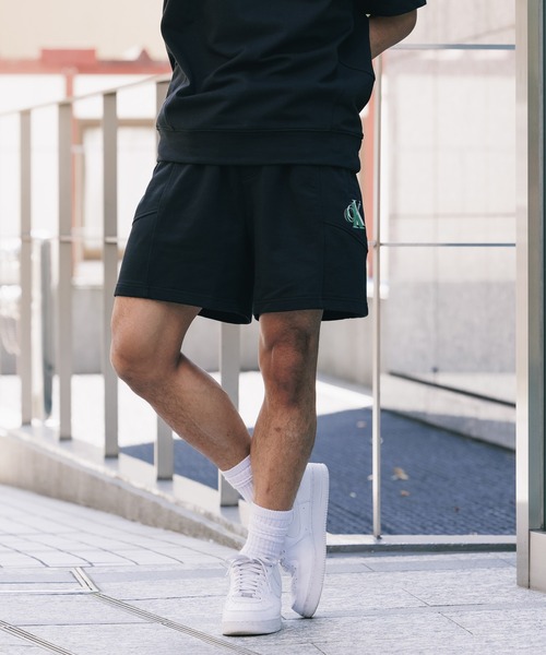 Calvin Klein(カルバン・クライン)の「Calvin Klein/カルバンクライン A-SEASONAL MNGM HWK SHORTS ショーツ スウエットパンツ(その他パンツ・メンズ・オフホワイト/ブラック/グリーン・L/M/XL)」の13枚目の写真
