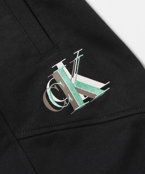Calvin Klein(カルバン・クライン)の「Calvin Klein/カルバンクライン A-SEASONAL MNGM HWK SHORTS ショーツ スウエットパンツ(その他パンツ・メンズ・オフホワイト/ブラック/グリーン・L/M/XL)」の17枚目の写真