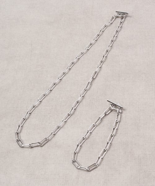 FUNALIVE（ファンアライブ）の「JON 『２点セット』ネックレス、ブレスレット　ペアセット（ネックレス・メンズ・シルバー系その他/シルバー/シルバー系その他5/シルバー系その他3/シルバー系その他6/シルバー系その他2/シルバー系その他4/ブラック・FREE）」の6枚目の写真