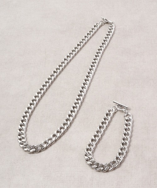 FUNALIVE（ファンアライブ）の「JON 『２点セット』ネックレス、ブレスレット　ペアセット（ネックレス・メンズ・シルバー系その他/シルバー/シルバー系その他5/シルバー系その他3/シルバー系その他6/シルバー系その他2/シルバー系その他4/ブラック・FREE）」の7枚目の写真