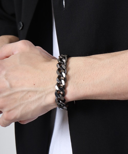 FUNALIVE（ファンアライブ）の「JON 『２点セット』ネックレス、ブレスレット　ペアセット（ネックレス・メンズ・シルバー系その他/シルバー/シルバー系その他5/シルバー系その他3/シルバー系その他6/シルバー系その他2/シルバー系その他4/ブラック・FREE）」の19枚目の写真