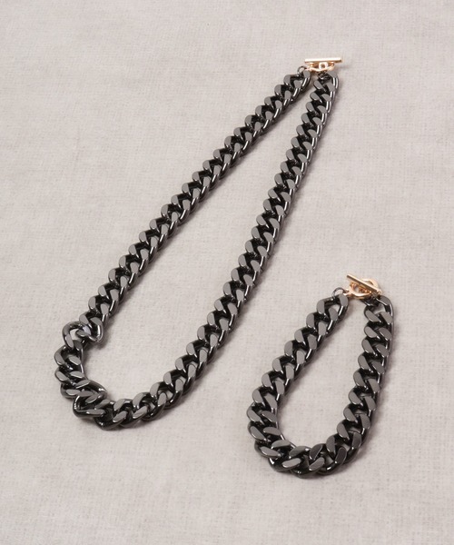 FUNALIVE（ファンアライブ）の「JON 『２点セット』ネックレス、ブレスレット　ペアセット（ネックレス・メンズ・シルバー系その他/シルバー/シルバー系その他5/シルバー系その他3/シルバー系その他6/シルバー系その他2/シルバー系その他4/ブラック・FREE）」の9枚目の写真