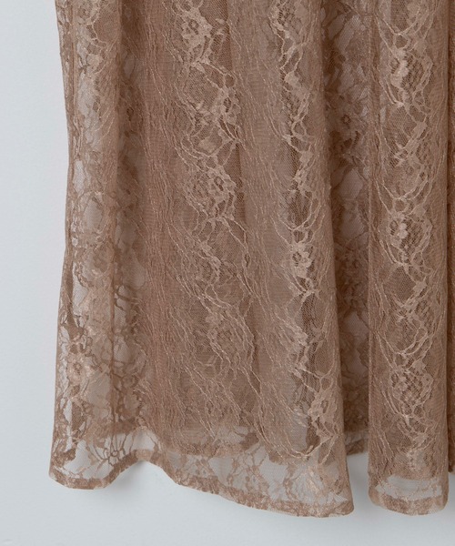 WEGO（ウィゴー）の「WEGO/フラワーレースキャミワンピース（ワンピース・レディース・ベージュ/ブラック・FREE）」の19枚目の写真
