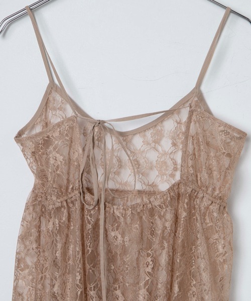 WEGO（ウィゴー）の「WEGO/フラワーレースキャミワンピース（ワンピース・レディース・ベージュ/ブラック・FREE）」の21枚目の写真