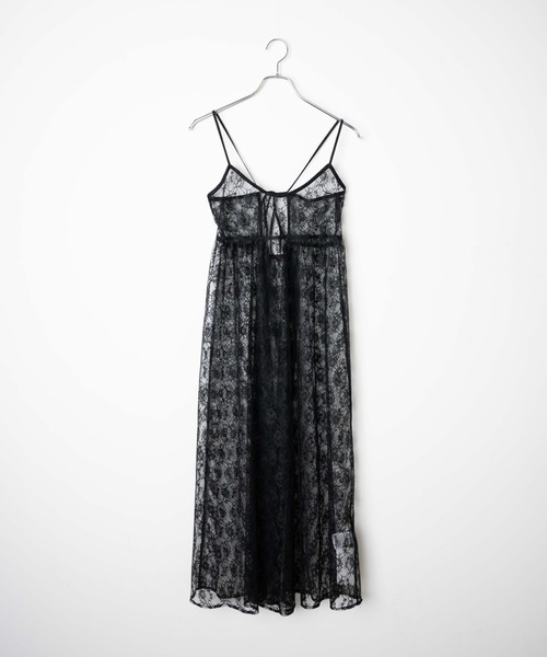 WEGO（ウィゴー）の「WEGO/フラワーレースキャミワンピース（ワンピース・レディース・ベージュ/ブラック・FREE）」の14枚目の写真