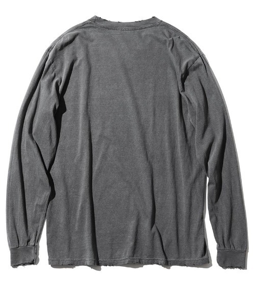 ACANTHUS（アカンサス）の「mlt4331- Damage Spray Circle Logo L-S Tee カットソー（Tシャツ/カットソー・メンズ・ブラック/ホワイト/グリーン・M/XL/L/S）」の16枚目の写真