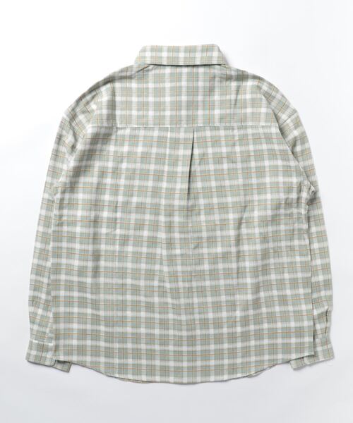 WHITELAND(ホワイトランド)の「WHITELAND/ホワイトランド/チェックシャツ(シャツ/ブラウス・メンズ・ミント/ブラック・F)」の3枚目の写真