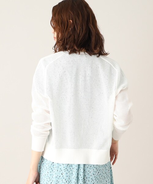美品✴︎UNTITLED アンタイトル✴︎コットンエステルメッシュ カーディガン UNTITLED（アンタイトル）の「◇【梅雨の羽織り、冷房対策に