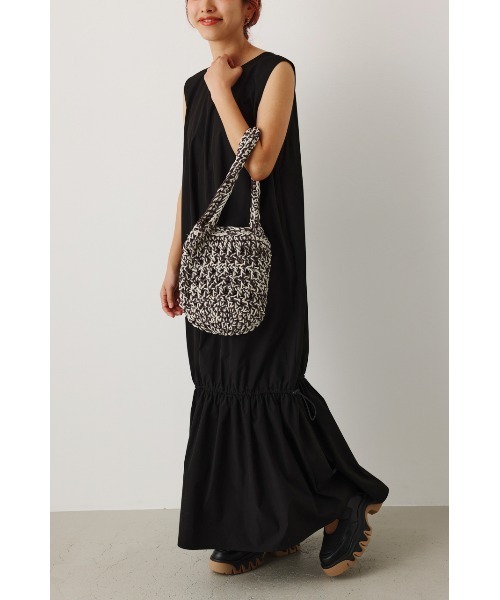 RODEO CROWNS WIDE BOWL（ロデオクラウンズワイドボウル）の「W/R 2wayティアードワンピース（ワンピース・レディース・ブラック/ブルー/ピンク・FREE）」の18枚目の写真