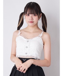 プチリボンカップインレースキャミ