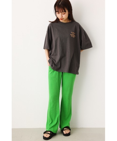 RODEO CROWNS WIDE BOWL（ロデオクラウンズワイドボウル）の「Hot dog gives Tシャツ（Tシャツ/カットソー・レディース・ホワイト/チャコールグレー/ライトイエロー・FREE）」の4枚目の写真