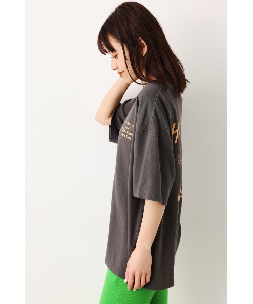 RODEO CROWNS WIDE BOWL（ロデオクラウンズワイドボウル）の「Hot dog gives Tシャツ（Tシャツ/カットソー・レディース・ホワイト/チャコールグレー/ライトイエロー・FREE）」の6枚目の写真