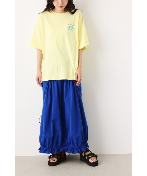 RODEO CROWNS WIDE BOWL（ロデオクラウンズワイドボウル）の「Hot dog gives Tシャツ（Tシャツ/カットソー・レディース・ホワイト/チャコールグレー/ライトイエロー・FREE）」の13枚目の写真