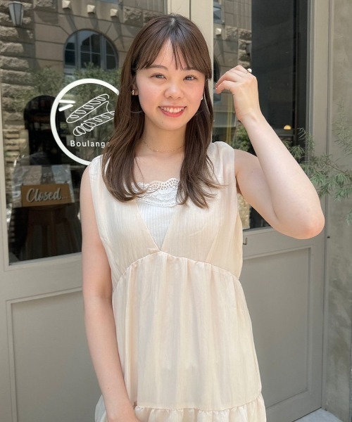 flower(フラワー)の「ゴージャスレースキャミ2(キャミソール・レディース・ブラウン/ベージュ/グレー/ブラック/アイボリー/ピンク・FREE)」の20枚目の写真