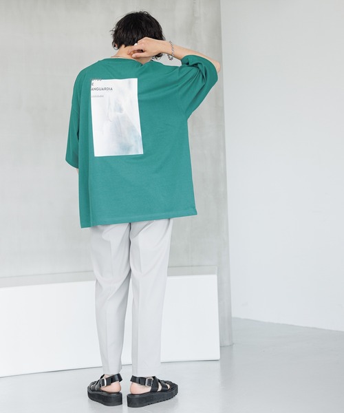 RAGEBLUE(レイジブルー)の「天竺/バックプリントフォトTシャツ2(Tシャツ/カットソー・メンズ・ホワイト/ブラック/グリーン/ライトブルー・SMALL/MEDIUM/LARGE)」の21枚目の写真