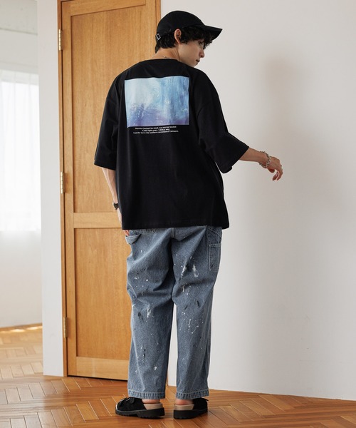 RAGEBLUE(レイジブルー)の「天竺/バックプリントフォトTシャツ2(Tシャツ/カットソー・メンズ・ホワイト/ブラック/グリーン/ライトブルー・SMALL/MEDIUM/LARGE)」の16枚目の写真