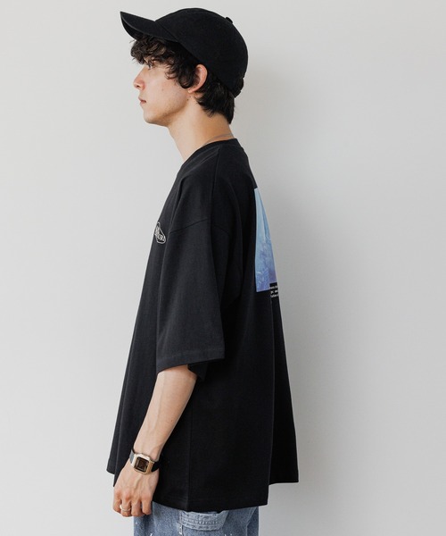 RAGEBLUE(レイジブルー)の「天竺/バックプリントフォトTシャツ2(Tシャツ/カットソー・メンズ・ホワイト/ブラック/グリーン/ライトブルー・SMALL/MEDIUM/LARGE)」の7枚目の写真