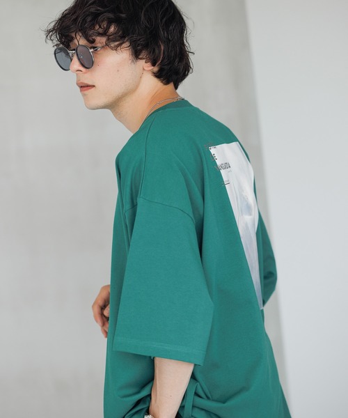 RAGEBLUE(レイジブルー)の「天竺/バックプリントフォトTシャツ2(Tシャツ/カットソー・メンズ・ホワイト/ブラック/グリーン/ライトブルー・SMALL/MEDIUM/LARGE)」の10枚目の写真