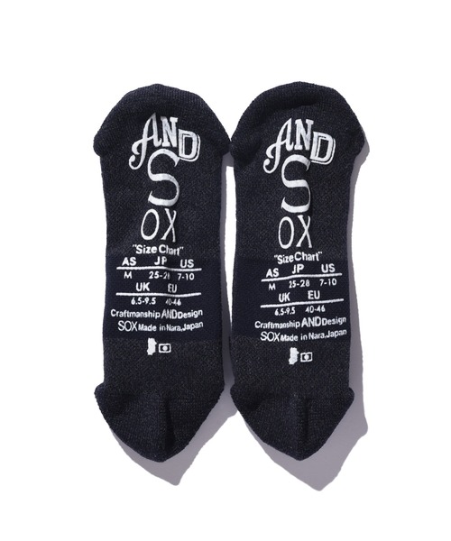 ANDSOX(アンドソックス)の「3-【ANDSOX-アンドソックス-】 SUPPORT PILE SHORT サポートパイルショート 靴下(ソックス/靴下・メンズ・パープル/ネイビー/オレンジ/インディゴブルー/グリーン/オリーブ/ブラック/グレー/オフホワイト・M/S)」の22枚目の写真