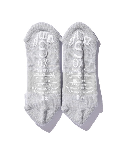 ANDSOX(アンドソックス)の「3-【ANDSOX-アンドソックス-】 SUPPORT PILE SHORT サポートパイルショート 靴下(ソックス/靴下・メンズ・パープル/ネイビー/オレンジ/インディゴブルー/グリーン/オリーブ/ブラック/グレー/オフホワイト・M/S)」の14枚目の写真