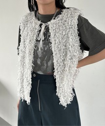 JEANASIS | シアーベロアフリンジベスト/967884(ベスト)