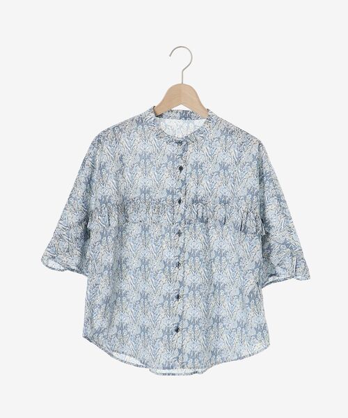 le.coeur blanc（ルクールブラン）の「リバティプリントフリルブラウス（シャツ/ブラウス・レディース・ブラック系その他/ブルー系その他2・38）」の9枚目の写真