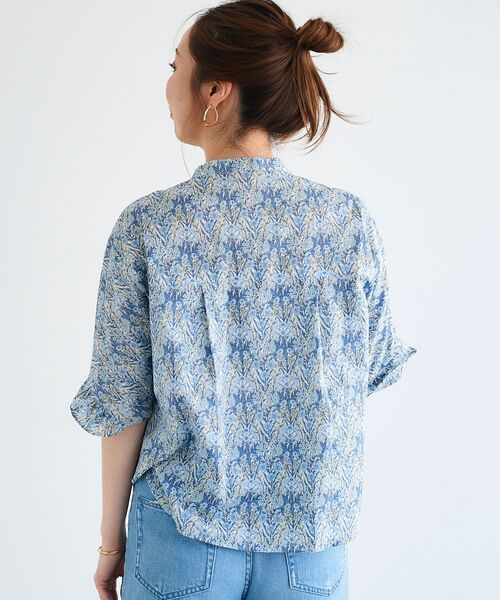 le.coeur blanc（ルクールブラン）の「リバティプリントフリルブラウス（シャツ/ブラウス・レディース・ブラック系その他/ブルー系その他2・38）」の14枚目の写真