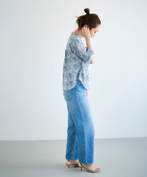 le.coeur blanc（ルクールブラン）の「リバティプリントフリルブラウス（シャツ/ブラウス・レディース・ブラック系その他/ブルー系その他2・38）」の10枚目の写真