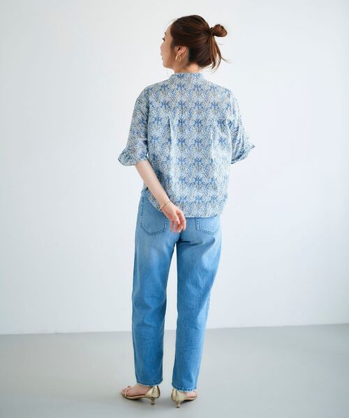 le.coeur blanc（ルクールブラン）の「リバティプリントフリルブラウス（シャツ/ブラウス・レディース・ブラック系その他/ブルー系その他2・38）」の22枚目の写真