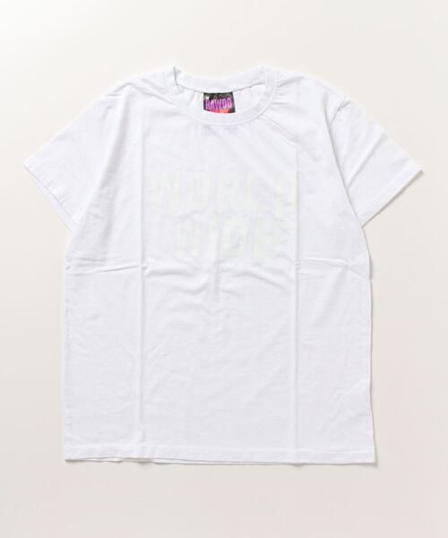 ムラサキスポーツ(ムラサキスポーツ)の「【ムラサキスポーツ限定】KOREA/コリア 半袖Tシャツ VARY COON WORLD WIDE K-APMLUXE501-1(Tシャツ/カットソー・レディース・ピンク/ブラック/ホワイト/グリーン/グレー・FREE)」の2枚目の写真