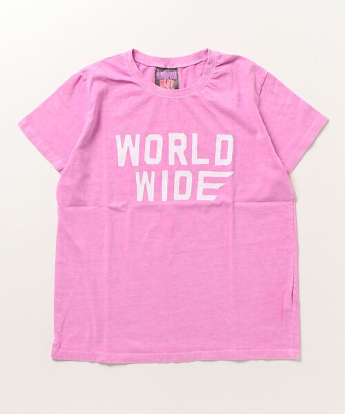 ムラサキスポーツ(ムラサキスポーツ)の「【ムラサキスポーツ限定】KOREA/コリア 半袖Tシャツ VARY COON WORLD WIDE K-APMLUXE501-1(Tシャツ/カットソー・レディース・ピンク/ブラック/ホワイト/グリーン/グレー・FREE)」の5枚目の写真