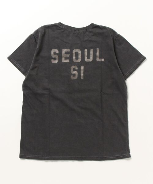 ムラサキスポーツ(ムラサキスポーツ)の「【ムラサキスポーツ限定】KOREA/コリア 半袖Tシャツ VARY COON WORLD WIDE K-APMLUXE501-1(Tシャツ/カットソー・レディース・ピンク/ブラック/ホワイト/グリーン/グレー・FREE)」の6枚目の写真