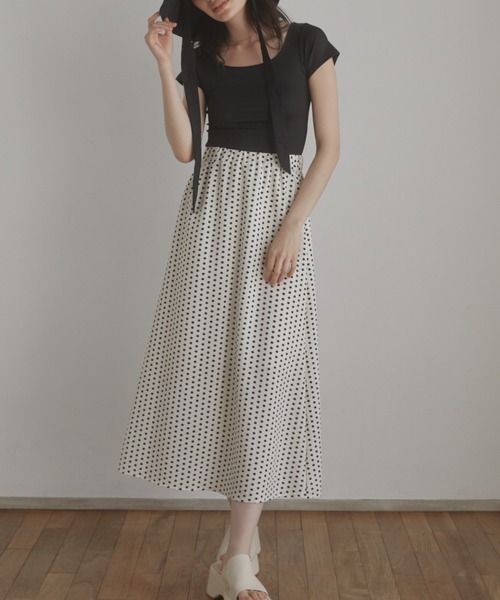 ACYM（アシーム）の「Round cut mini Tシャツ（Tシャツ/カットソー・レディース・ホワイト/ベージュ/ブラック・FREE）」の16枚目の写真