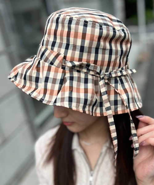 Casselini（キャセリーニ）の「【Casselini】リボンハット 224-110704（ハット・レディース・グリーン/ブラウン/オレンジ/ブルー/ブラック・FREE）」の2枚目の写真