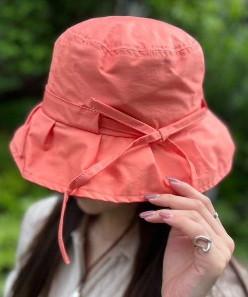 Casselini（キャセリーニ）の「【Casselini】リボンハット 224-110704（ハット・レディース・グリーン/ブラウン/オレンジ/ブルー/ブラック・FREE）」の5枚目の写真