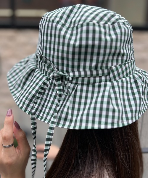 Casselini（キャセリーニ）の「【Casselini】リボンハット 224-110704（ハット・レディース・グリーン/ブラウン/オレンジ/ブルー/ブラック・FREE）」の3枚目の写真