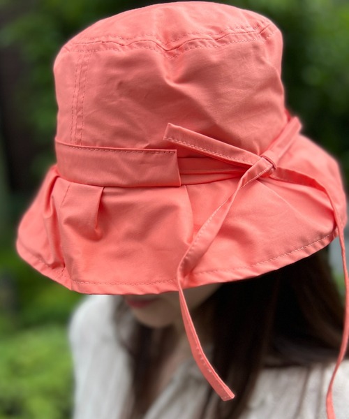 Casselini（キャセリーニ）の「【Casselini】リボンハット 224-110704（ハット・レディース・グリーン/ブラウン/オレンジ/ブルー/ブラック・FREE）」の6枚目の写真