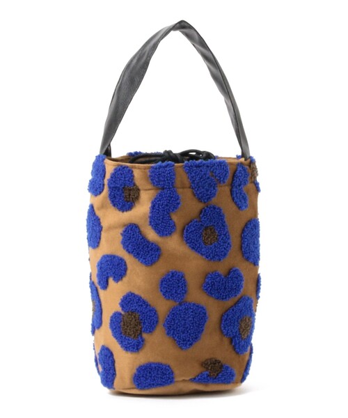 Ray BEAMS（レイビームス）の「beej × Ray BEAMS / 別注 Velour ミニ  バッグ（トートバッグ・レディース・ブラック/ブラウン・ONE SIZE）」の9枚目の写真