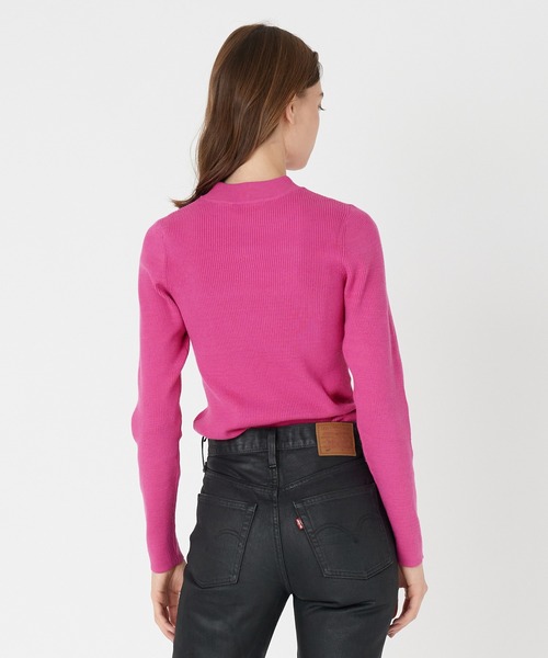 Levi's(リーバイス)の「Levi's/リーバイス クルーネック リブニット ピンク ROSE VIOLET(ニット/セーター・レディース・レッド・XS/S/M/L)」の16枚目の写真